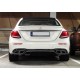 Mercedes Benz W213 AMG E63 Style Rear Diffuser with Tailpipes